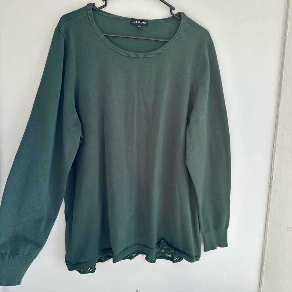 Lane Bryant Sweater Womens Size 18/20 Green